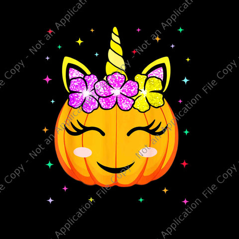Cute Unicorn Pumpkin Halloween Witchy Png, Unicorn Halloween Png, Unicorn Witch Png