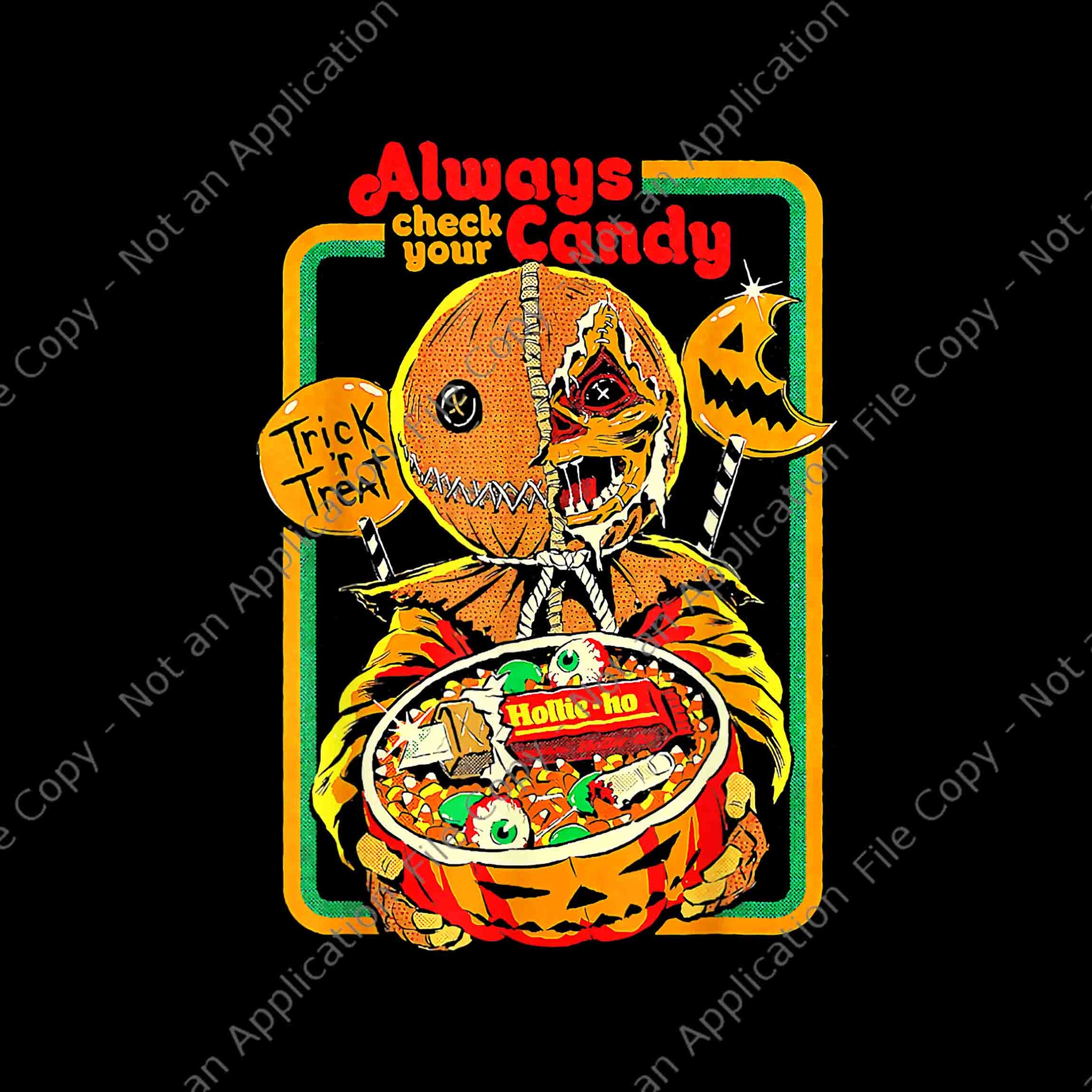 Always Check Your Candy Trick Or Treat Png, Funny Halloween Png, Halloween Png