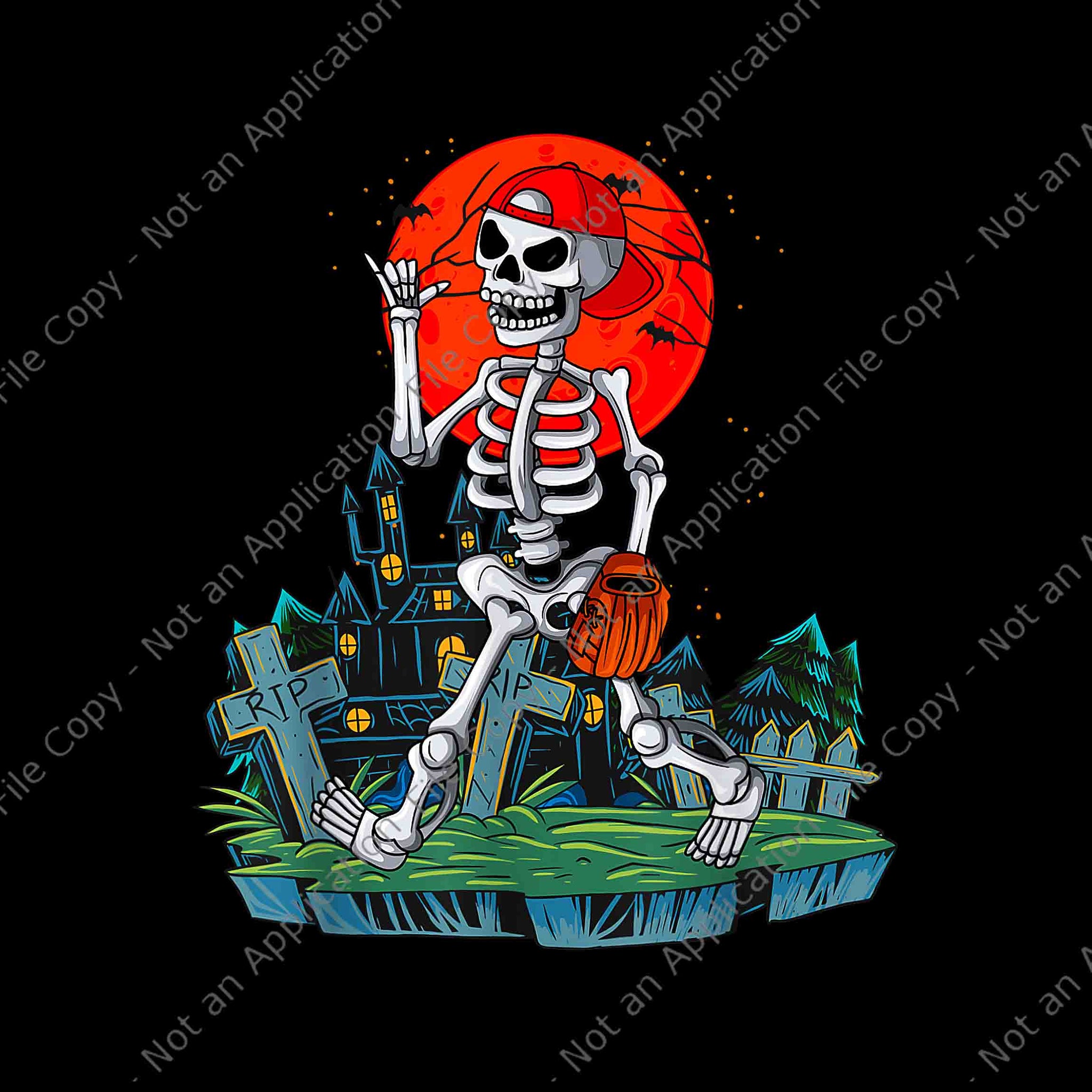 Skeleton Player Baseball Halloween Catcher Pitcher Png, Skeleton Player Baseball Png, Skeleton Halloween Png, Skeleton Baseball Png, Halloween Png