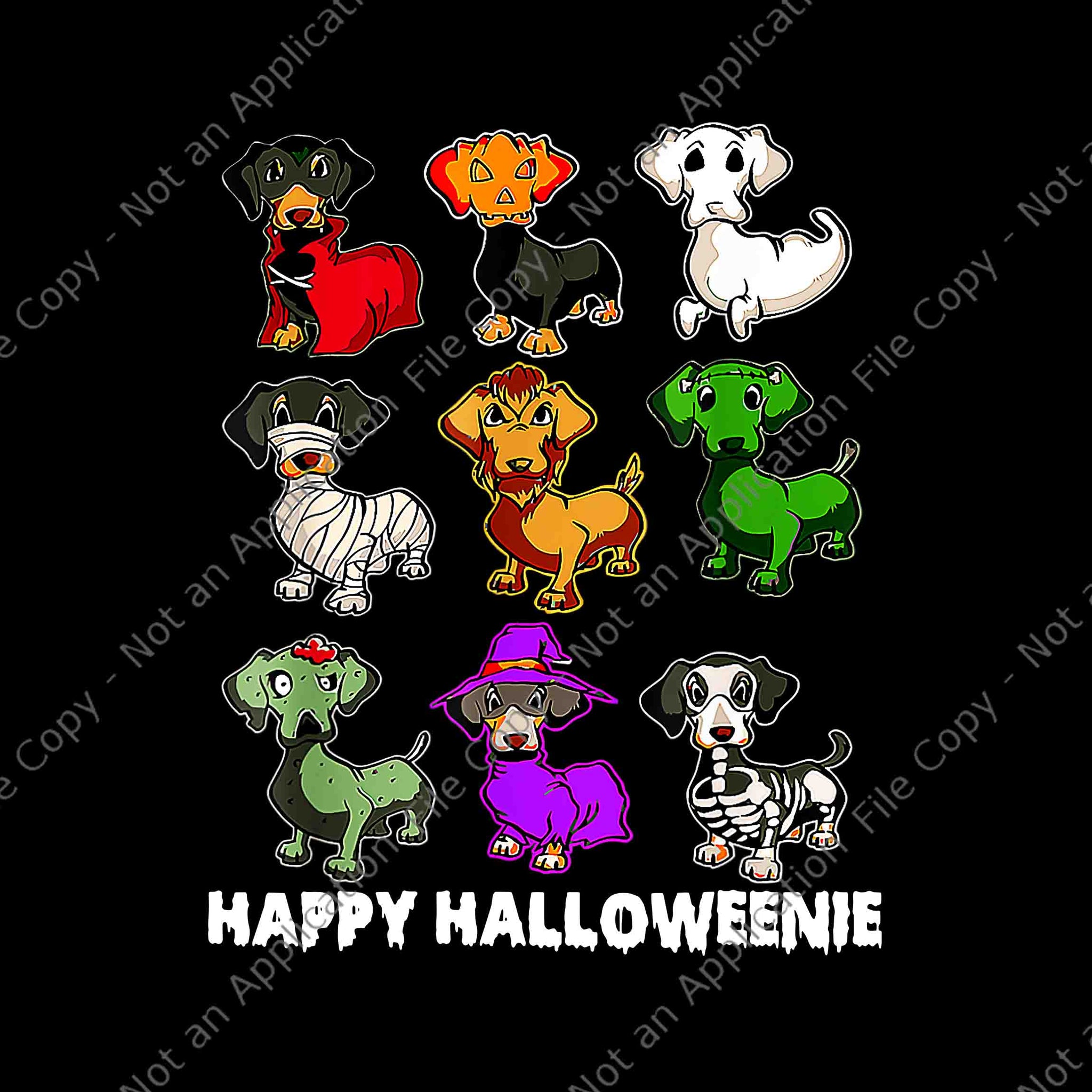 Dachshund Happy Halloweiner Png, Funny Halloween Dogs Lover Png, Dachshund Halloween Png, Dogs Halloween Png, Dachshund Dog Png