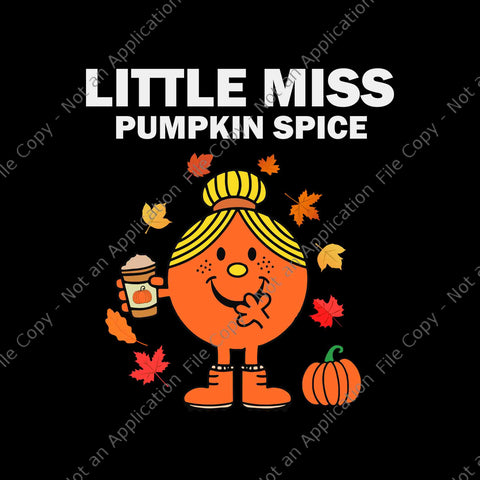 Orange Funny Smiling Little Miss Pumpkin Spice Halloween Svg, Little Miss Pumpkin Spice Svg, Pumpkin Spice Svg, Halloween Svg, Pumpkin Svg