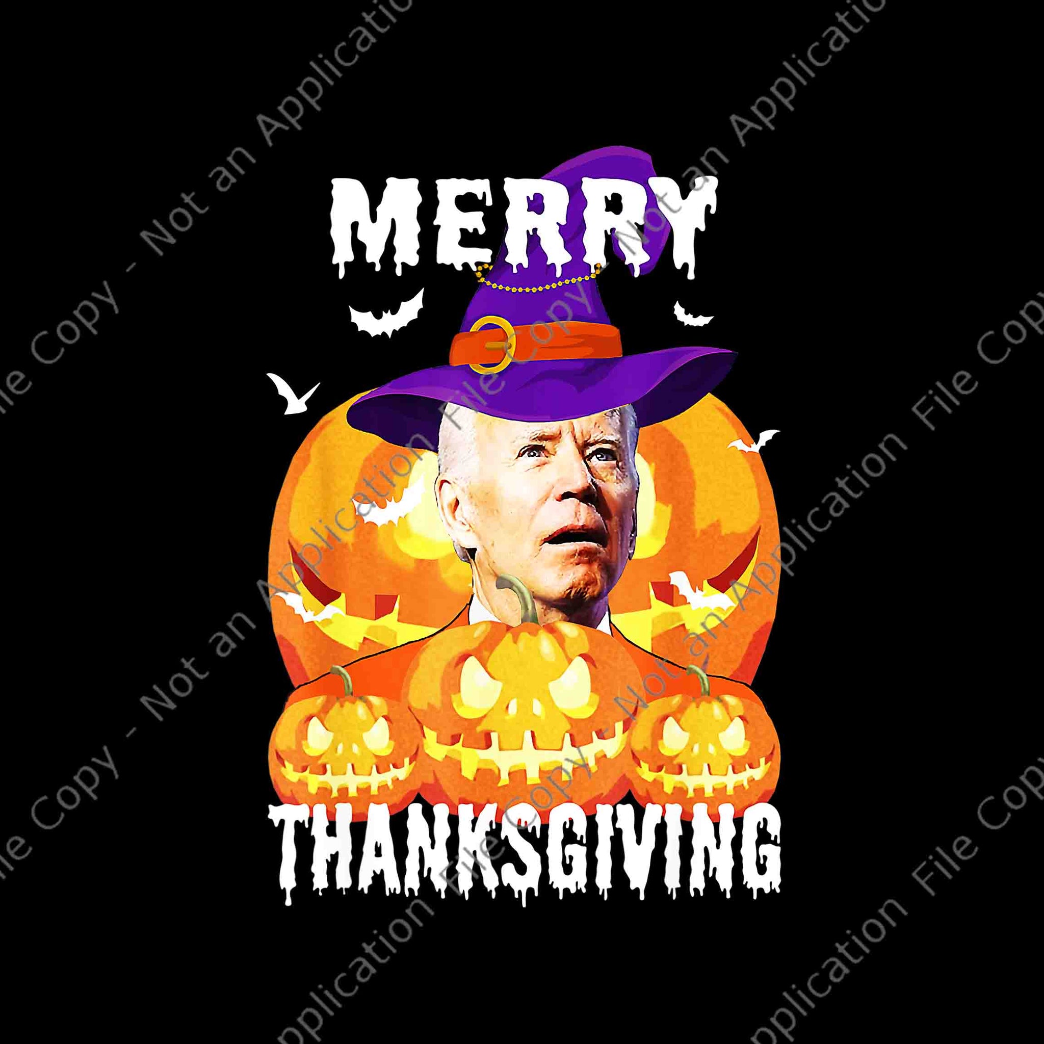 Funny Joe Biden Confused Merry Thanksgiving For Halloween Png, Joe Biden Merry Thanksgiving Png, Joe Biden Halloween Png, Joe Biden Thanksgiving Png