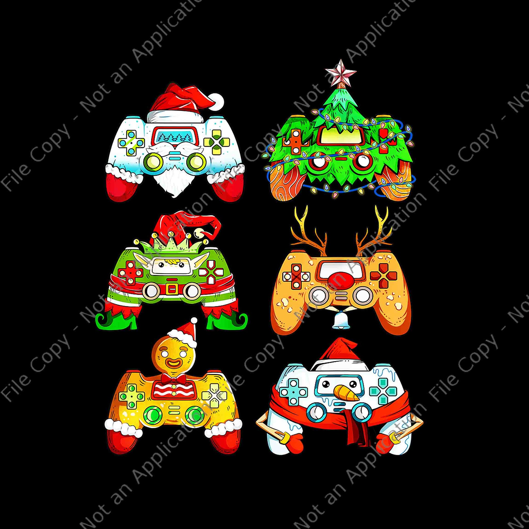 Christmas Santa Elf Gaming Controllers Snowman Png, Santa Elf Gaming Png, Gaming Christmas Png, Christmas Png, Game Xmas Png