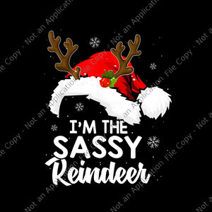 I'm The Sassy Reindeer Christmas Png, Reindeer Christmas Png, Reindeer Xmas Png, Christmas Png