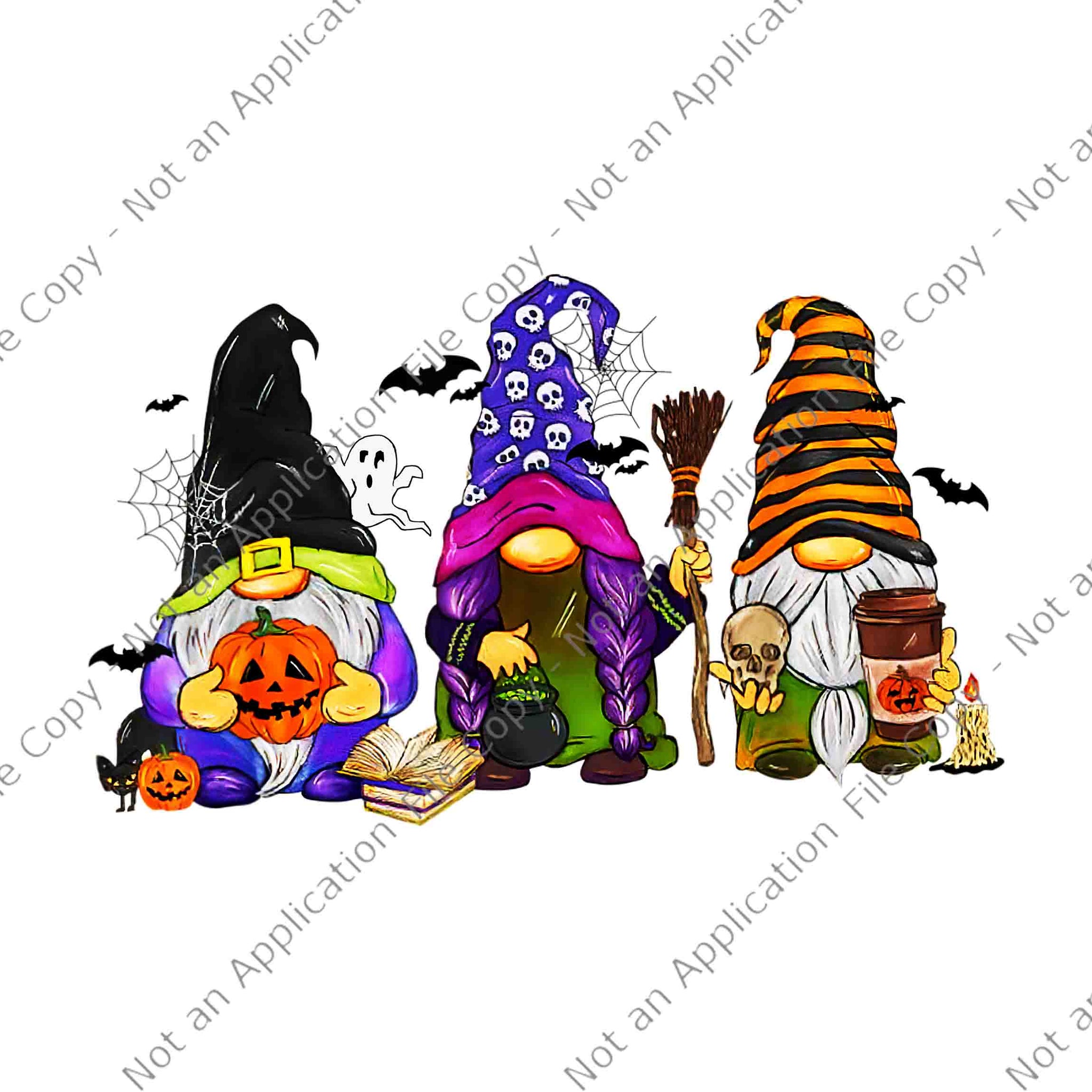 Gnomes Halloween Png, Funny Gnome Halloween Png, Halloween Png, Gnome Png