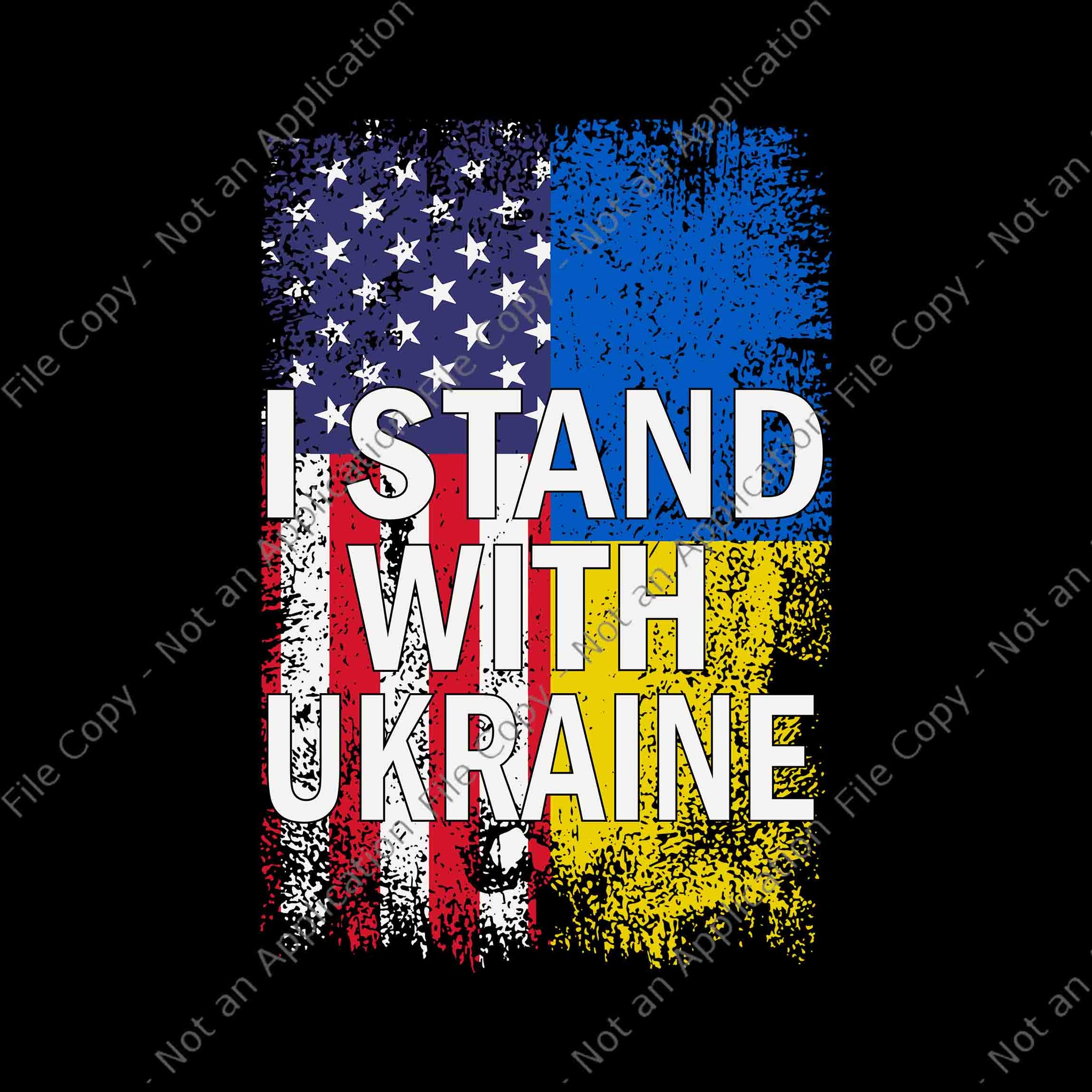 Ukrainian Lover I Stand With Ukraine Svg, Ukrainian American Flag