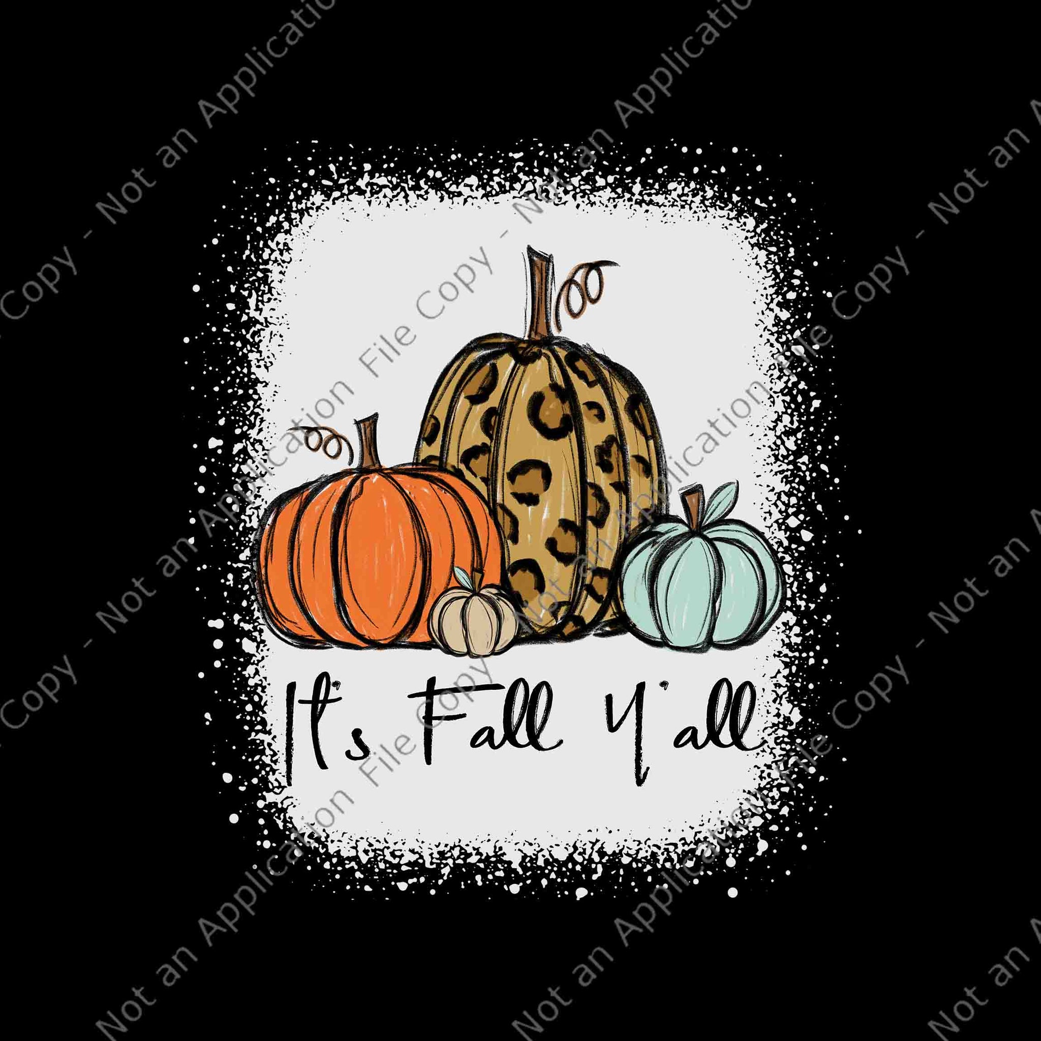It's Fall Y'all Leopard Pumpkin Png, Happy Thanksgiving Png, It's Fall Y'all Png, Leopard Pumpkin Png