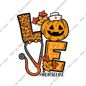 Leopard Pumpkin Nurse Halloween Fall Scrub Top Svg, Nurselife Halloween Svg, Nurse Svg