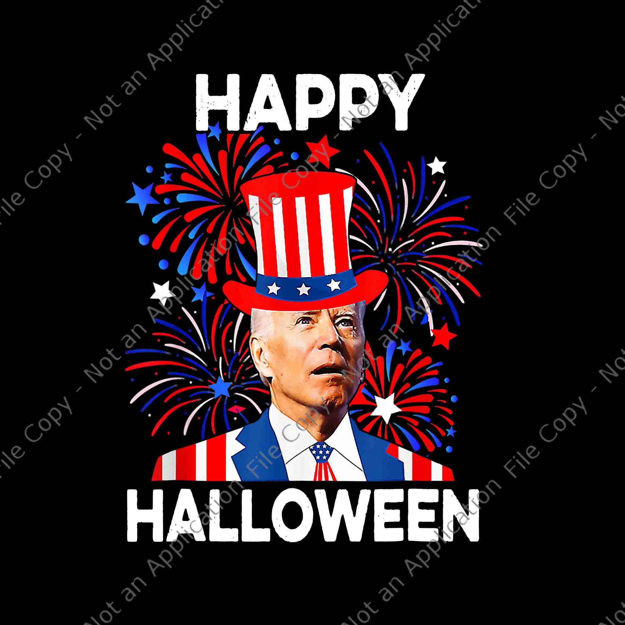 Joe Biden Happy Halloween Confused For 4th Of July Png, Happy Joe Biden Halloween Png, Biden Png, Halloween Png