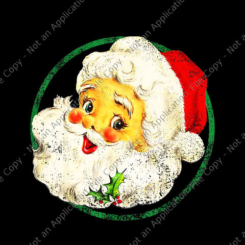 Santa Claus Face Old Christmas Png, Vintage Christmas Png, Santa Claus Png, Christmas Png