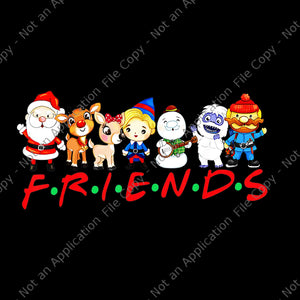 Christmas Friends Santa Rudolph Snowman Family Xmas Png, Christmas Friends Santa Png, Christmas Png, Santa Png