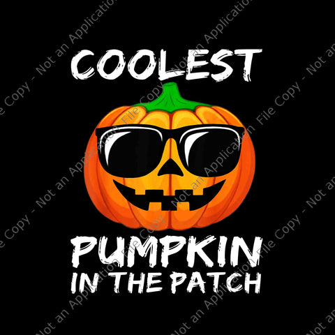 Coolest Pumpkin In The Patch Halloween Png, Coolest Pumpkin Png, Pumpkin Png, Halloween Png