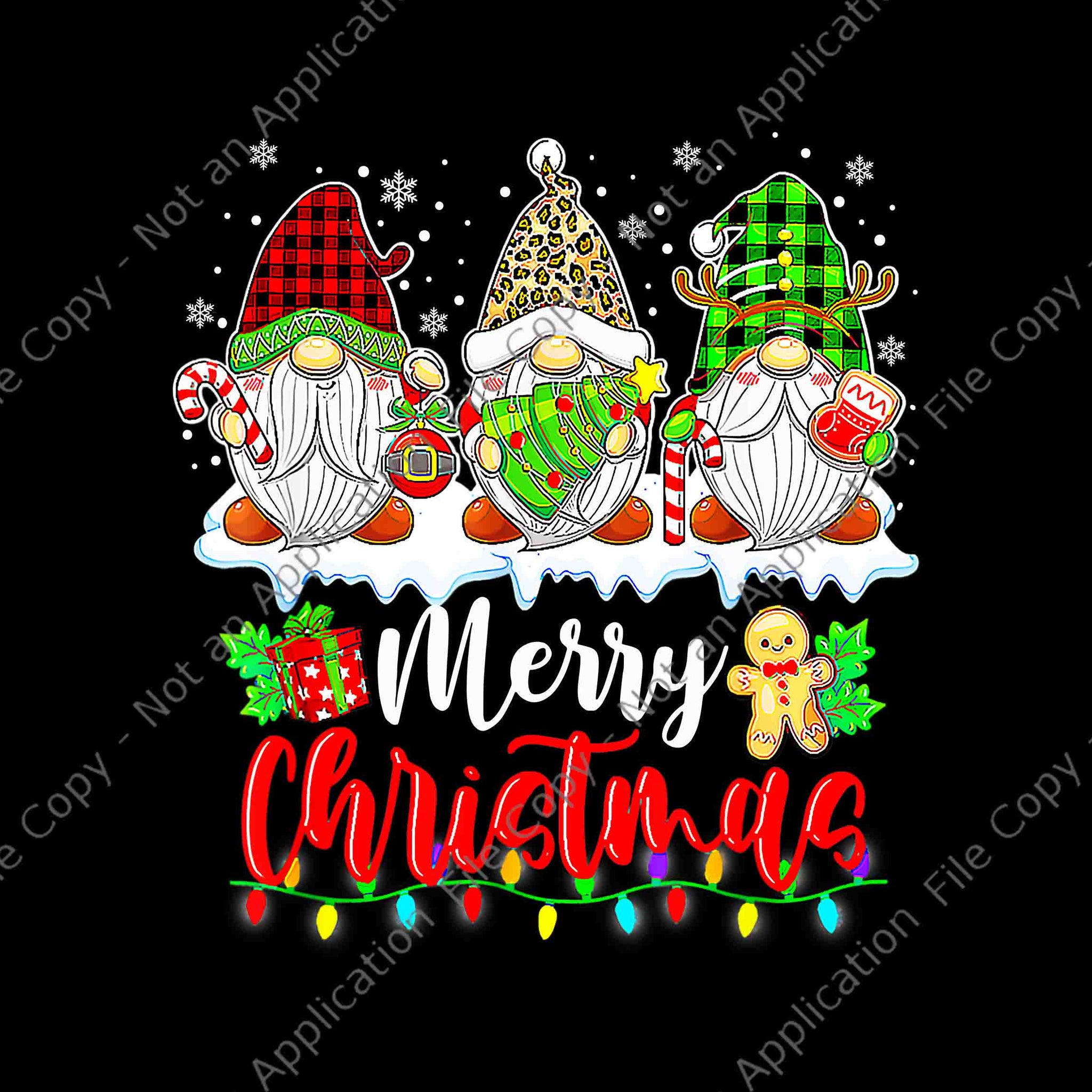 Gnomes Merry Christmas Light Family Png, Gnome Xmas Png, Gnome Christmas Png, Gnomes Merry Christmas Png, Christmas Png