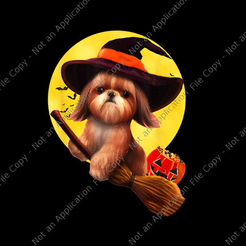 Shih Tzu Halloween Png, Shih Tzu Png, Dog Halloween Png, Halloween Png
