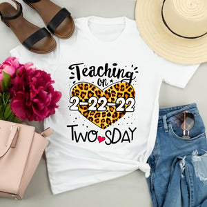 Twosday Tuesday February 22nd Png, 2022 Happy 2nd Teacher 22222 Png, Teacher 2022, Teaching 2022 Twos Day Png