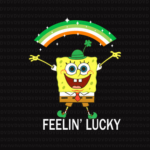 Spongebob st patrick’s day feelin’ lucky svg, spongebob st patrick’s day feelin’ lucky png, spongebob st patrick’s day feelin’ lucky, st patrick day svg, patrick day