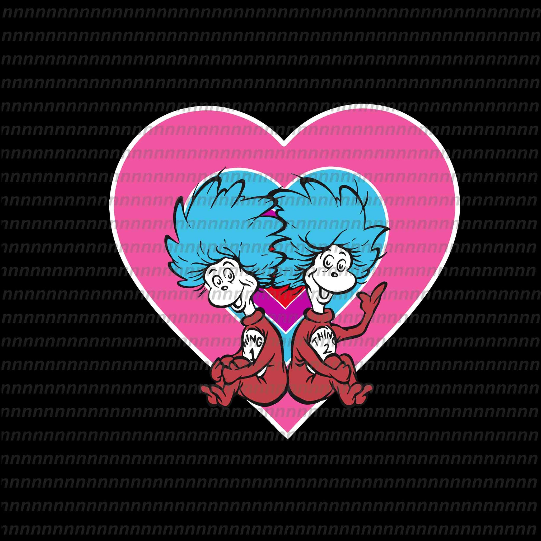 Dr seuss love, dr seus heart svg, dr seuss svg, dr seuss quote, dr seuss design, Cat in the hat svg, thing 1 thing 2 thing 3, svg, png, dxf, eps file