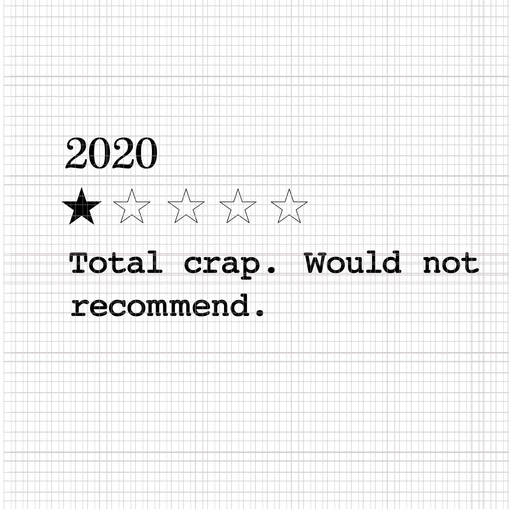 2020 Review One Star Rating svg, 2020 Review One Star Rating,  Total Crap Not Would Recommend, 2020 Total Crap Not Would Recommend svg,  2020 Total Crap Not Would Recommend