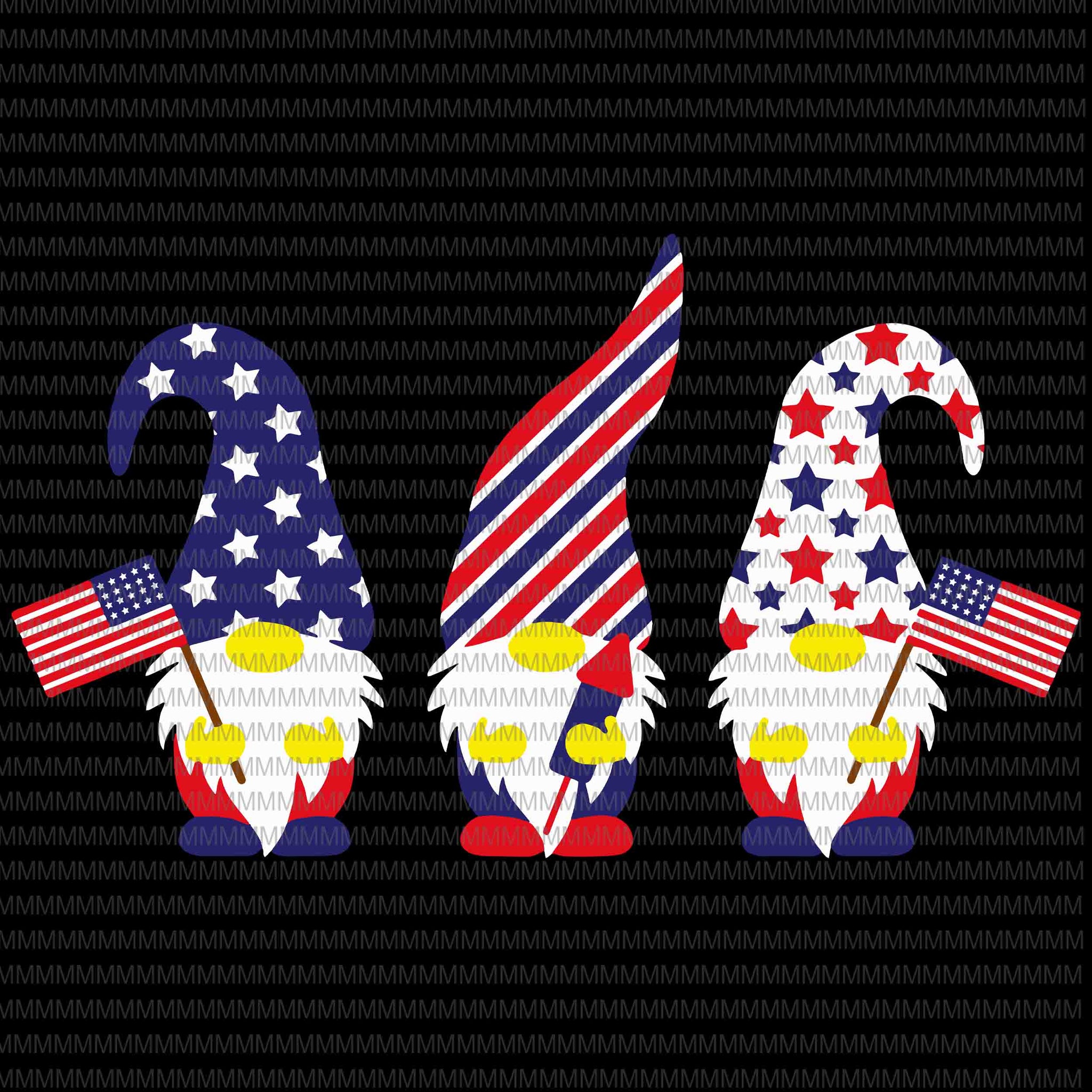 Patriotic Gnomes SVG, Gnomes 4th of july svg, 4th Of July Svg, Independence Day Svg, American Flag Svg, Love Usa Svg,  shirt design png t shirt design for sale