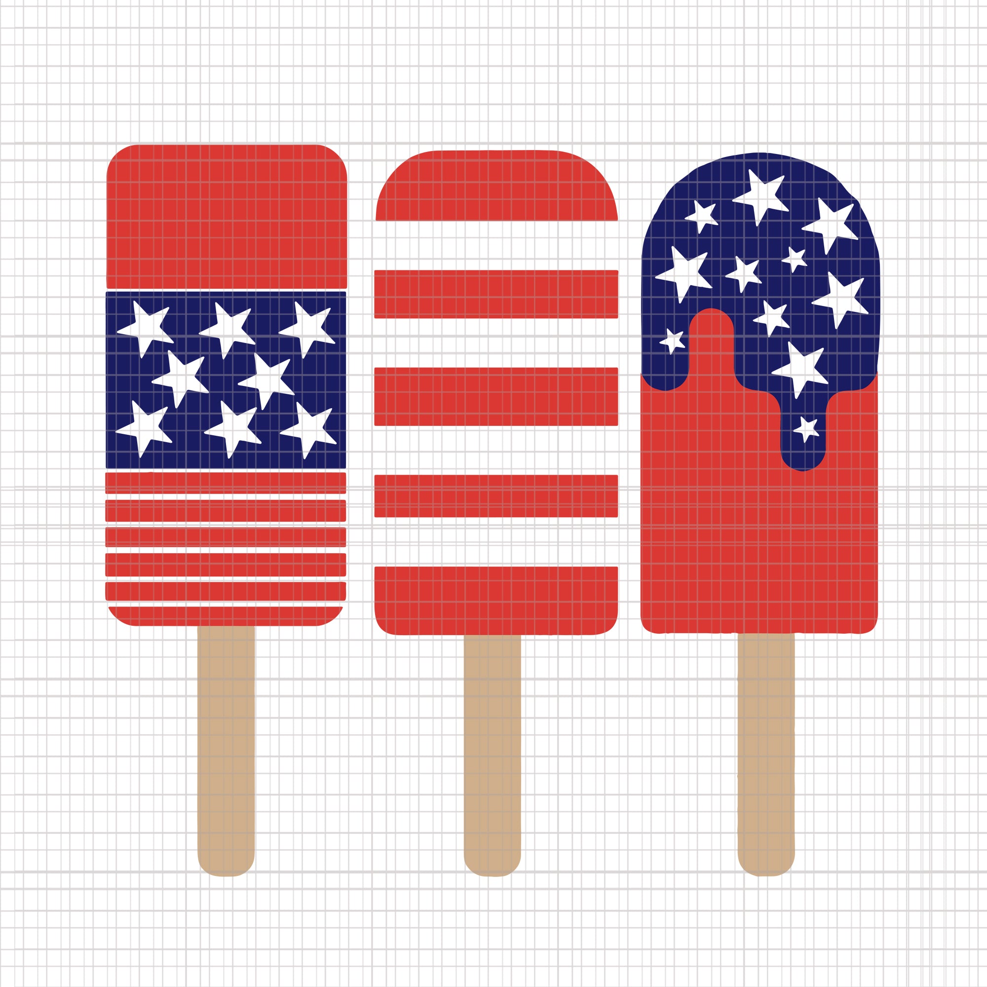 Patriotic 4th of July Popsicle's, Patriotic 4th of July Popsicle's png, Patriotic 4th of July Popsicle's SVG, 4th of July Svg, 4th of July