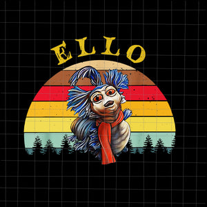 Labyrinth the worm e.l.l.o cult film png, labyrinth vintage png, ello worm png