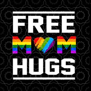 Free mom hugs svg, Free mom hugs, Free mom hugs png, LGBT svg, LGBT vector, mom svg