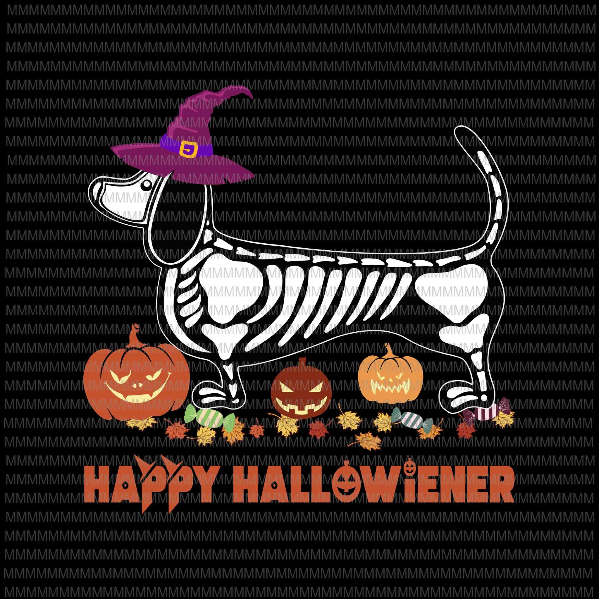 Happy Halloweiner svg, Daschund Dog Lovers svg, png, cut files, funny Daschund svg, Halloween Daschund, Halloween svg