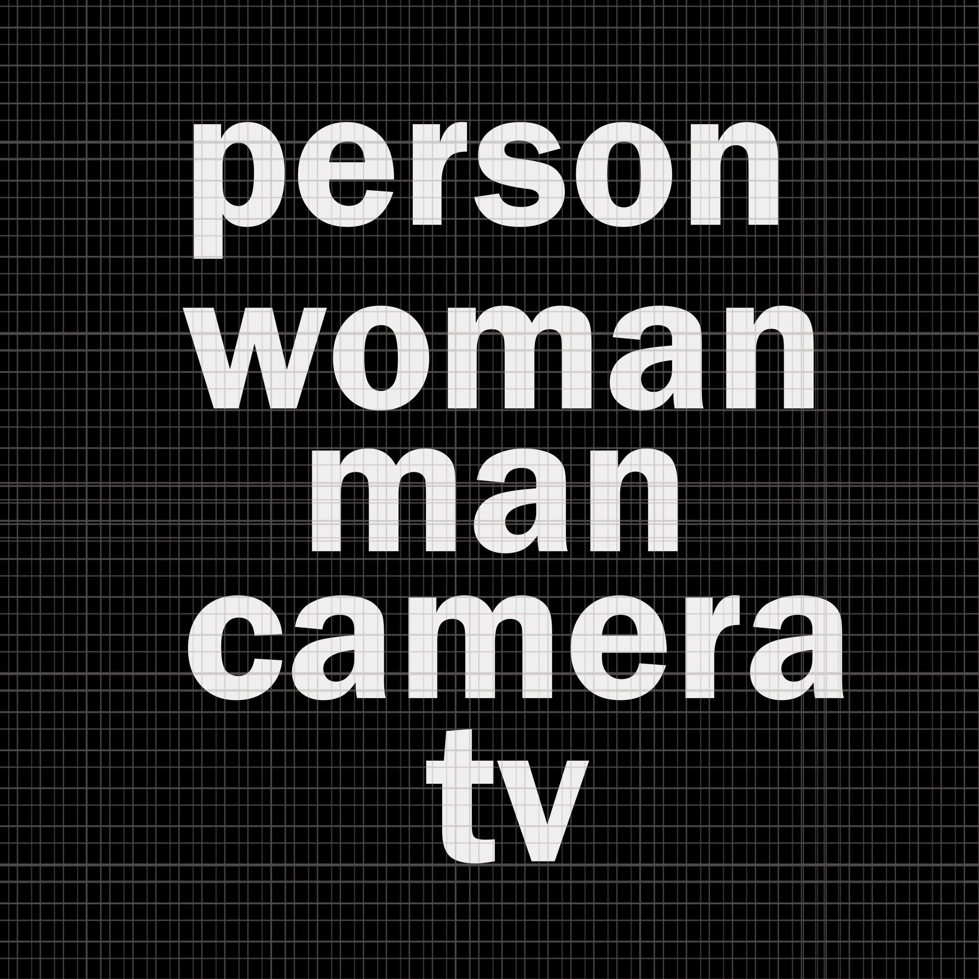 Person Woman Man Camera Tv Trump Cognitive Test Meme Retro, Person Wom ...
