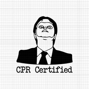 Cpr certified svg,cpr certified png,cpr certified,dwight cpr certified dwight dummy mask svg, eps, dxf, png