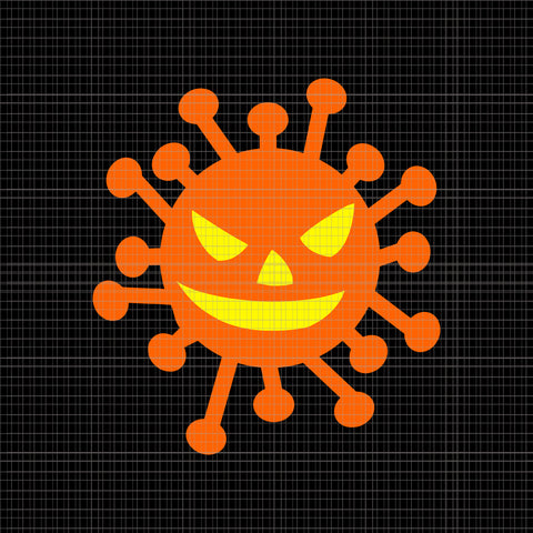 Covid O Lantern Svg, Scary Pumpkin Virus Halloween Svg, Pumpkin Hallloween Svg, Jack O' Lantern Svg, Hallloween Svg