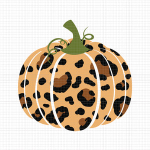 Leopard Pumpkin In Autumn Colors Svg, Leopard Pumpkin Svg, Pumpkin Svg, Halloween Svg, Autumn Svg