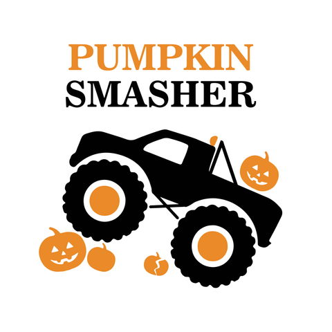 Pumpkin Smasher svg, Boy Halloween SVG, Pumpkin monster truck svg, Pumpkin truck svg, Boy Halloween shirt design for  Cricut, Silhouette