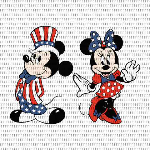 Mickey png, mickey, mickey 4th of july svg, mickey 4th of july png, Mickey SVG 4th of July, Patriotic Mickey and Minnie Bundle