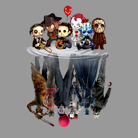 Jason and friends squad goals sublimation, instant download, halloween shirt, horror movie png, scary movie png clipart, halloween png