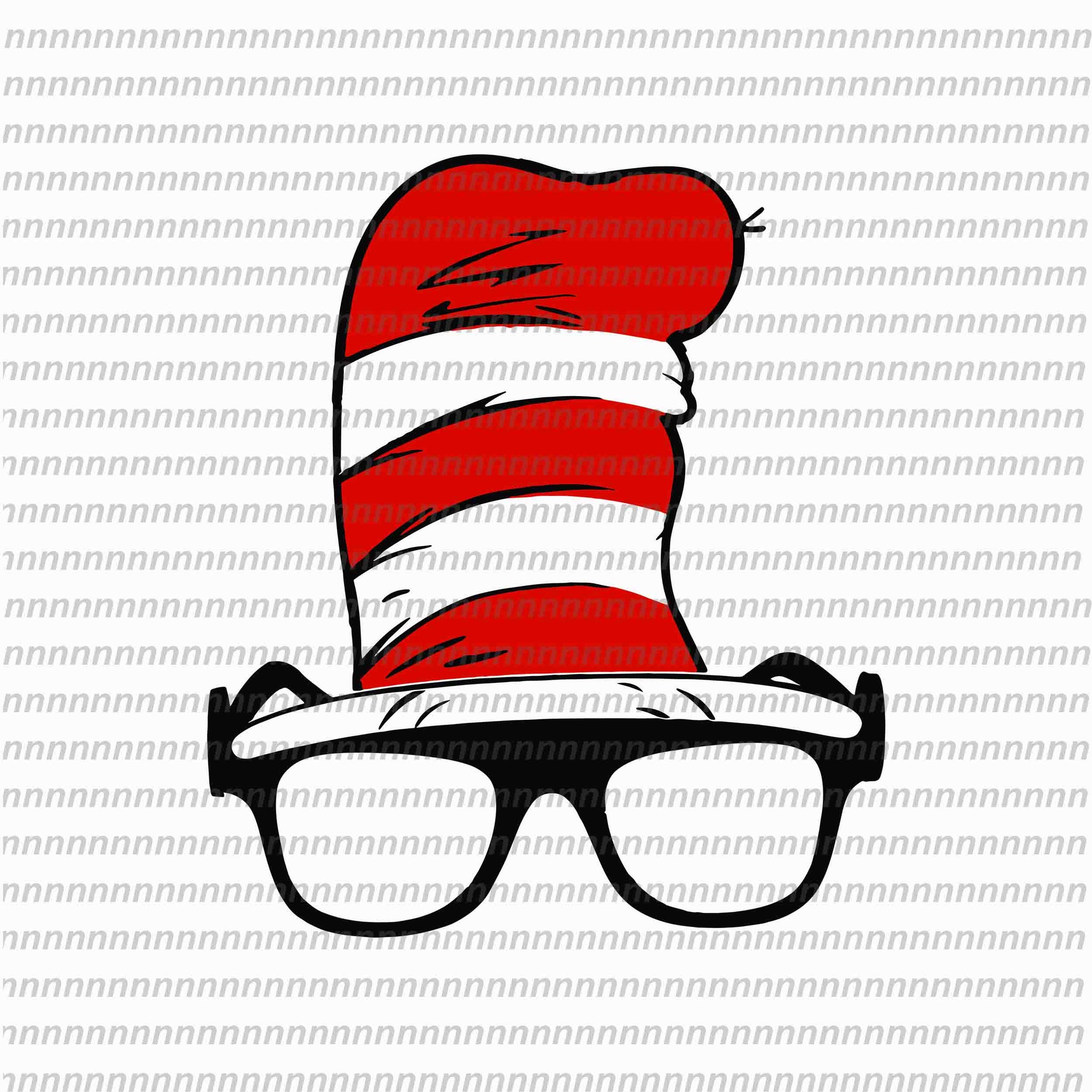 Hat dr seuss svg, hat dr seuss, dr seuss svg,dr seuss vector, dr seuss quote, dr seuss design, Cat in the hat svg, thing 1 thing 2 thing 3, svg, png, dxf, eps file