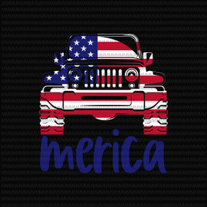 4th of July jeep svg, jeep svg, Fourth of July SVG, merica jeep svg, jeep 4th of July Svg, Patriotic SVG, America Svg, Cricut, Silhouette Cut File, svg dxf eps