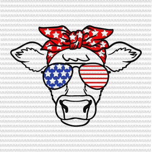 4th of July svg, cow svg, Independence Day svg, American flag svg, patriotic, 4th of July vector, cow 4th of July design, funny 4th of July, Svg Files for Cricut, cut file buy t shirt design artwork
