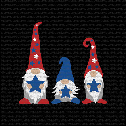 Patriotic Gnomes SVG, Gnomes 4th of july svg, Three Gnomes svg, 4th Of July Svg, Independence Day Svg, American Flag Svg, Love Usa Svg graphic t-shirt design