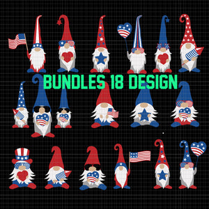 Bundles 18 design, three gnomes 4th of July, Gnomes USA, Patriotic gnomes svg, Patriotic gnomes, gnomes 4th of july svg,  three gnomes svg, 4th of july svg, independence day svg, american flag svg