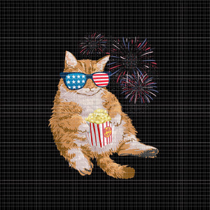 Cat 4th of July PNG, Cat 4th of July USA American Flag PNG, Cat PNG, 4th of July PNG, 4th of July vector