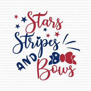 Start stripes and bows svg, Start stripes and bows, Start stripes and bows png, Start stripes and bows 4th of July svg, Start stripes and bows 4th of July, 4th of July svg, 4th of July, Fourth Of July Svg, Independence Day