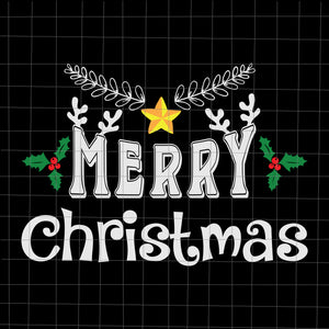 Merry Christmas Svg, Christmas Svg, Tree Christmas Svg, Tree Svg, Santa Svg, Snow Svg, Merry Christmas Svg, Hat Santa Svg, Light Christmas Svg