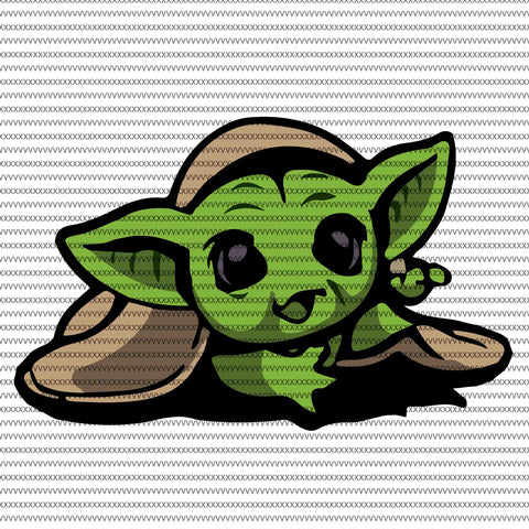 Baby Yoda svg, Baby Yoda vector, Baby Yoda digital file, Star Wars svg, Star Wars vector, The Mandalorian The Child svg