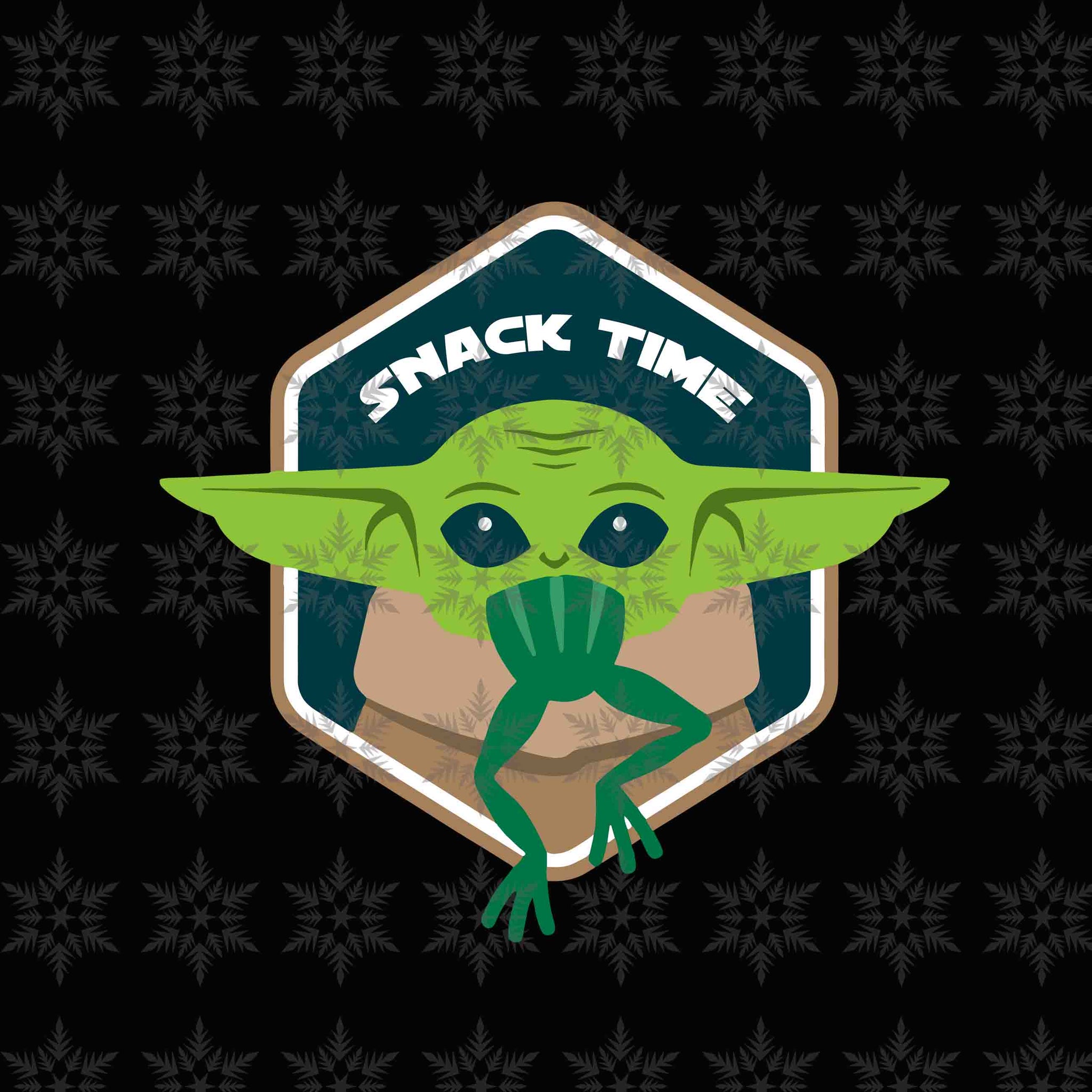 Snack Time, Baby Yoda svg, Baby Yoda vector, Baby Yoda digital file, Star Wars svg, Star Wars vector, The Mandalorian The Child svg