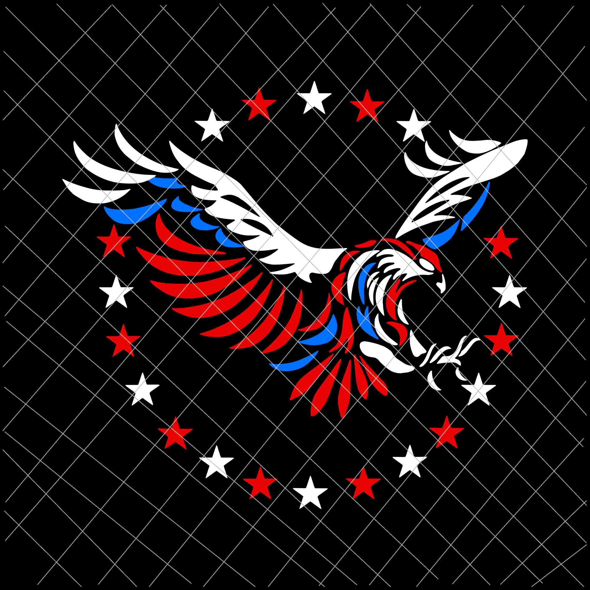 USA Patriotic Eagle Flag SVG 4th of July Graphic by Artistic Revolution ·  Creative Fabrica