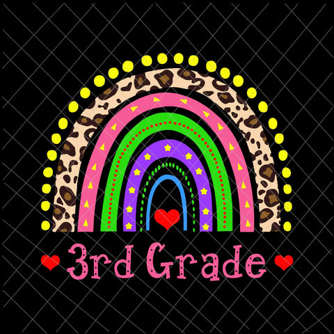 3rd Grade Teacher Svg, Funny Rainbow Lover Back To School Svg, Back To School 3rd Grade Svg, Team 3rd Grade Svg, 3rd Grade Svg
