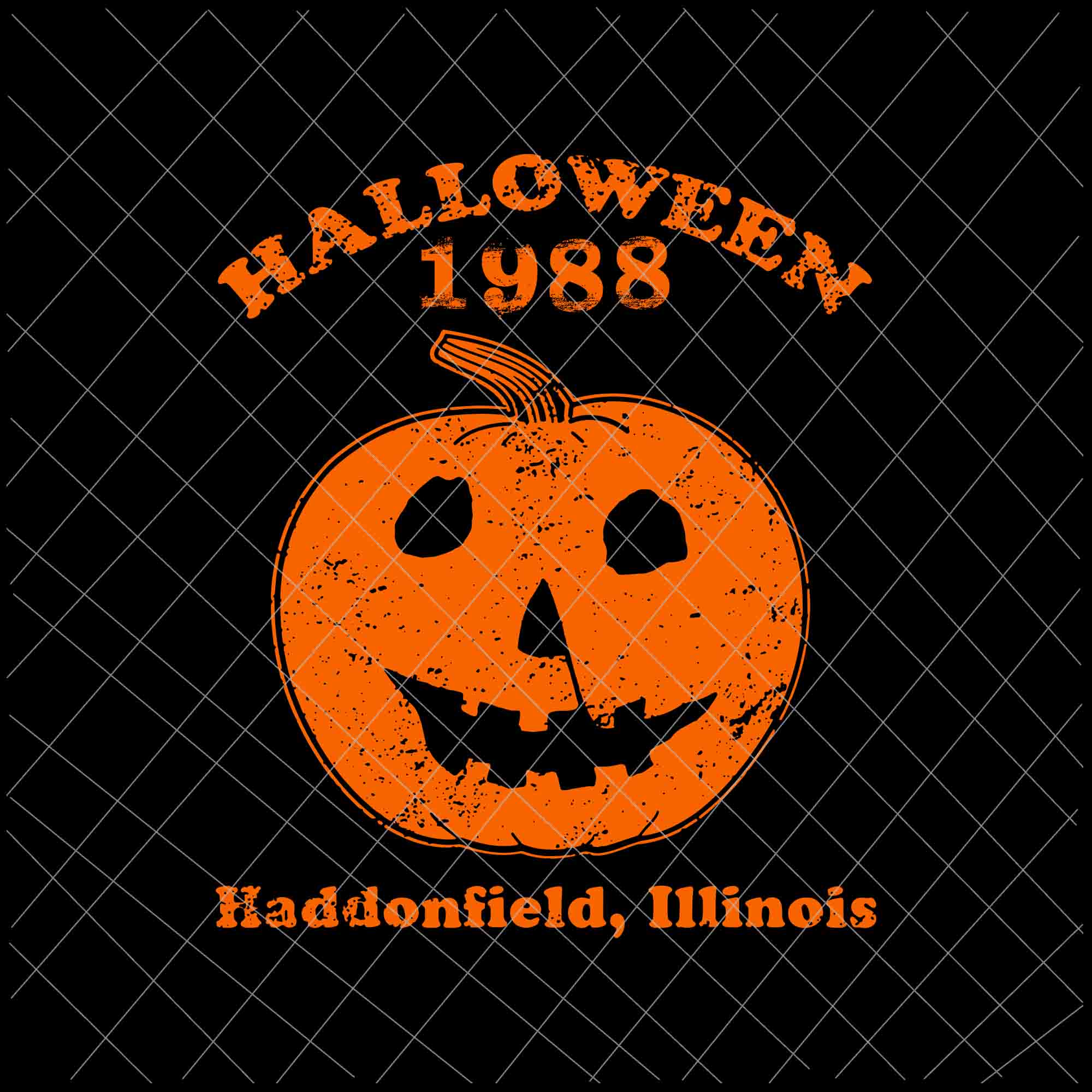 Halloween 1988 Pumkin svg, Halloween 1988 holiday spooky gift myers pumpkin haddonfield lllinols, Halloween svg, Pumkin svg, haddonfield lllinols