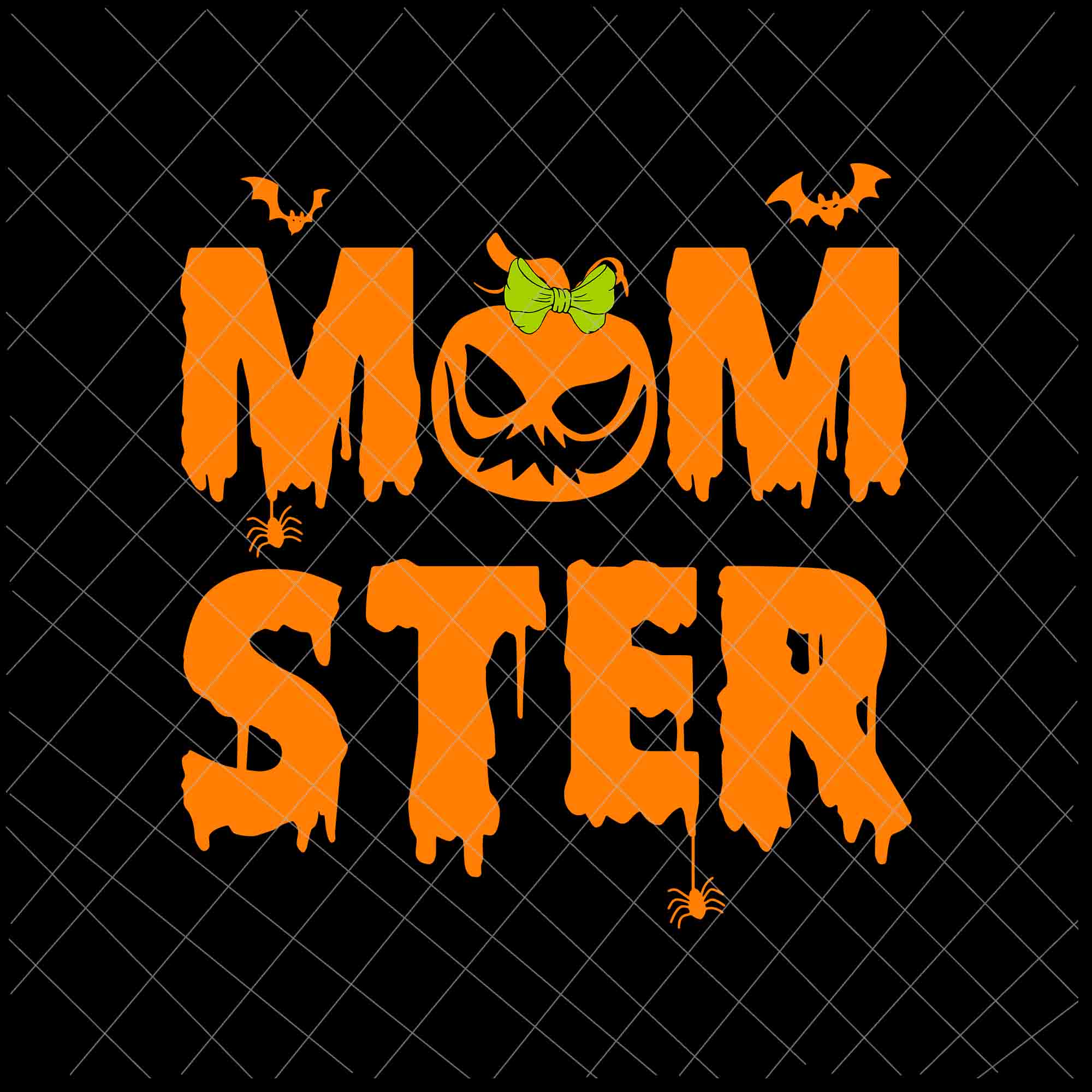 Momster Svg, Women Halloween Mom  Pumpkin Svg, Mom Halloween Svg, Funny Mom Pumpkin Svg
