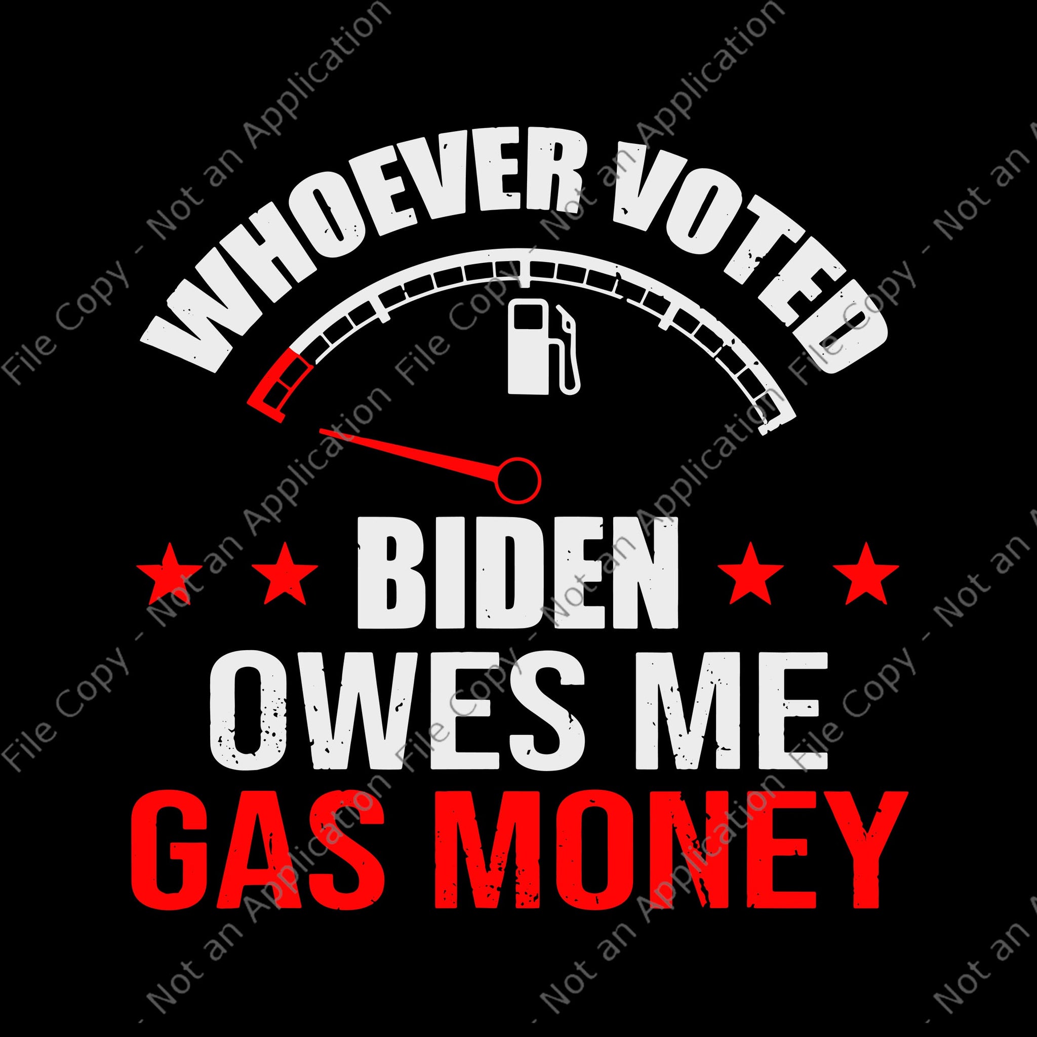 Whoever voted Biden Owes Republican Gas Money SVG, Anti President, Joe Biden Svg, Biden vector