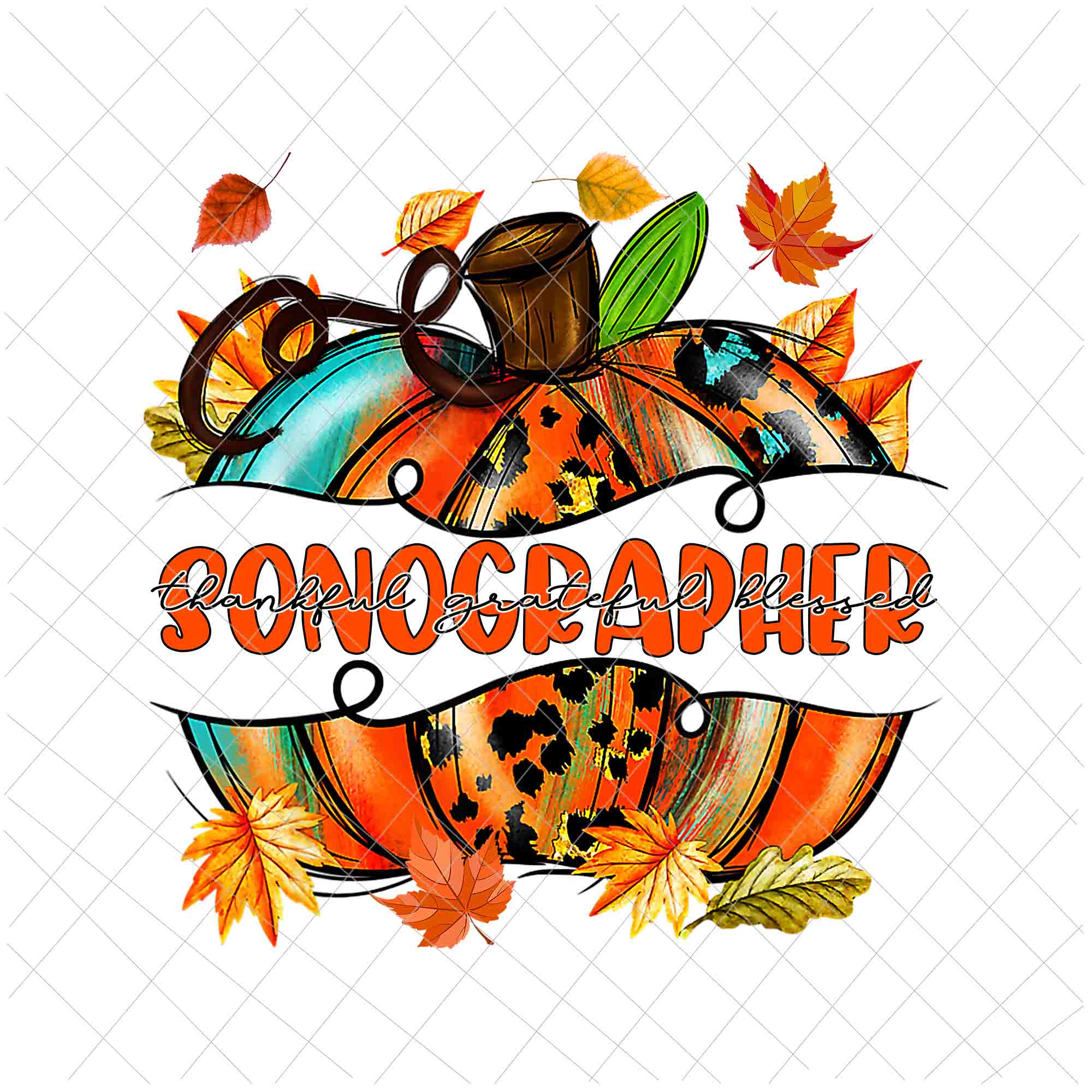 Sonographer Pumpkin Autumn Png, Sonographer Thankful Png, Sonographer Fall Y'all Png, Sonographer Png
